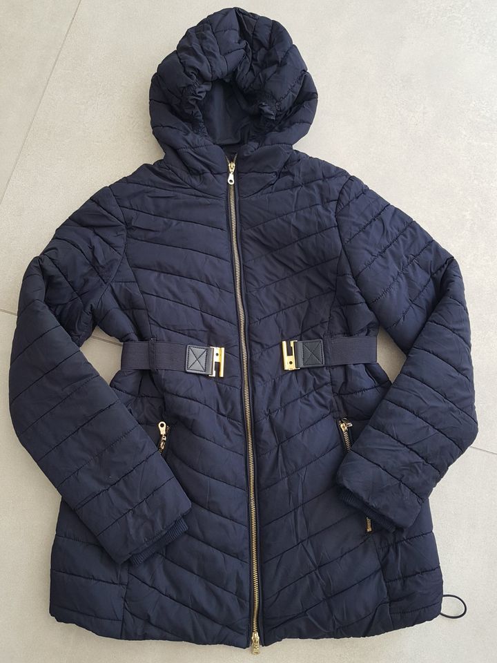 Umstandswinterjacke mit Gürtel dunkelblau H&M , Grösse S in Singen