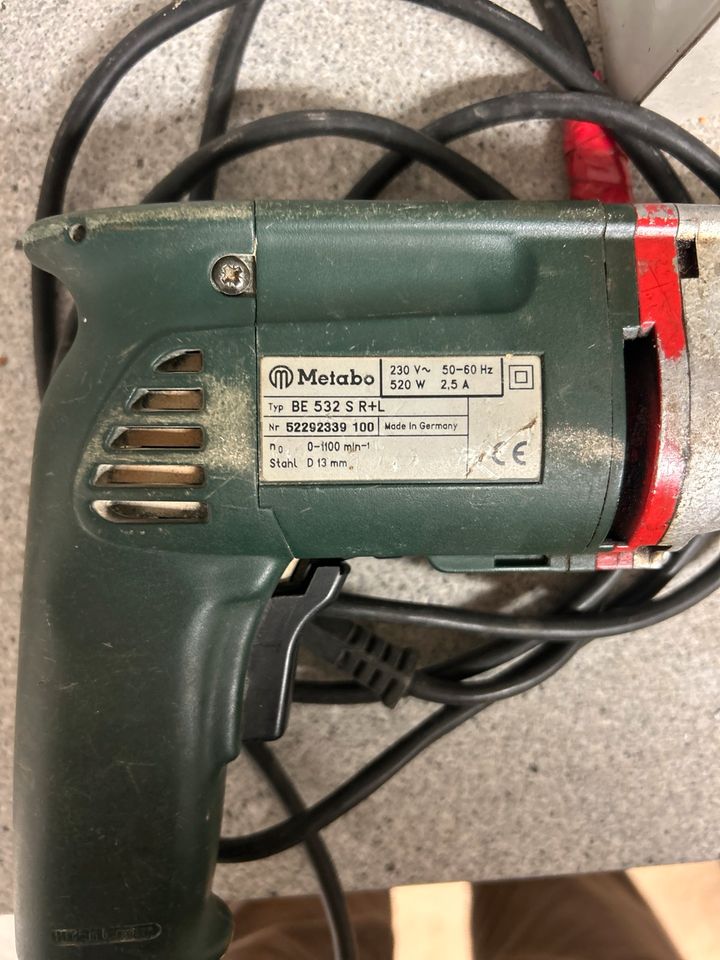 Metabo BE 532 S R+L Bohrmaschine, Handbohrmaschine in Dillingen (Donau)