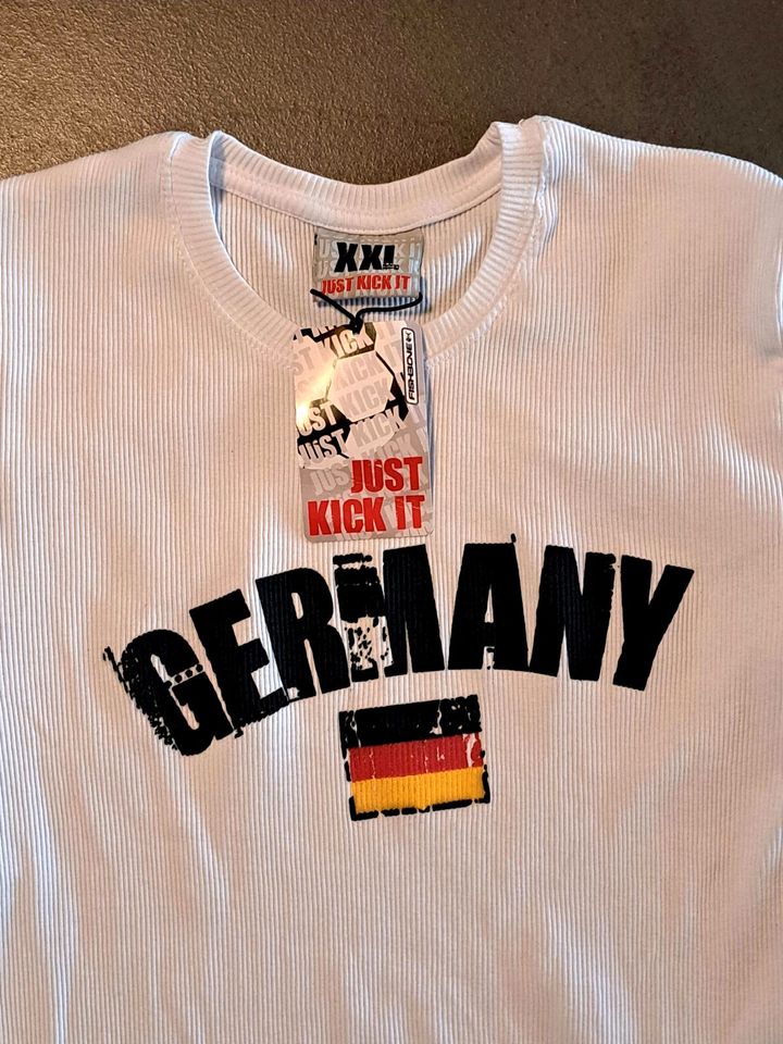 Deutschland Shirt. XXL. Slim/Stretch. Feinripp. in Korb