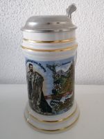 König Ludwig II von Bayern Bierkrug mit Zinndeckel mit Schlösser Bayern - Peiting Vorschau