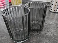 2x Zahnputzbecher aus Glas dunkelgrün Niedersachsen - Wolfenbüttel Vorschau
