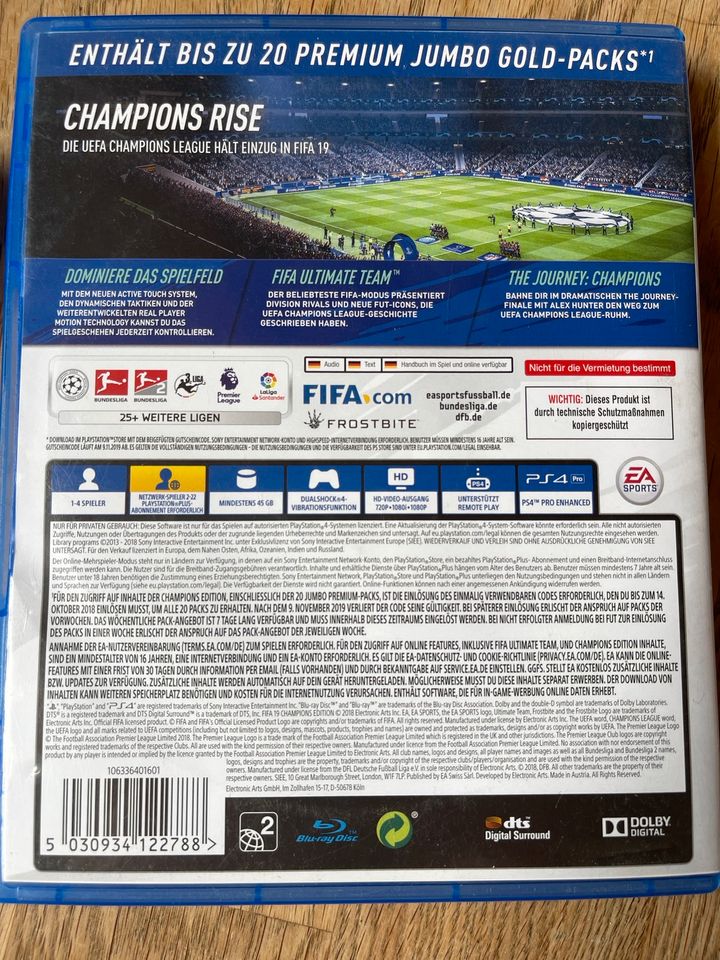 FIFA19 Champions Edition PS4 in Kalletal