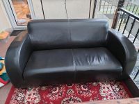Couch 2 sitzer Kunstleder schwarz Hessen - Hanau Vorschau