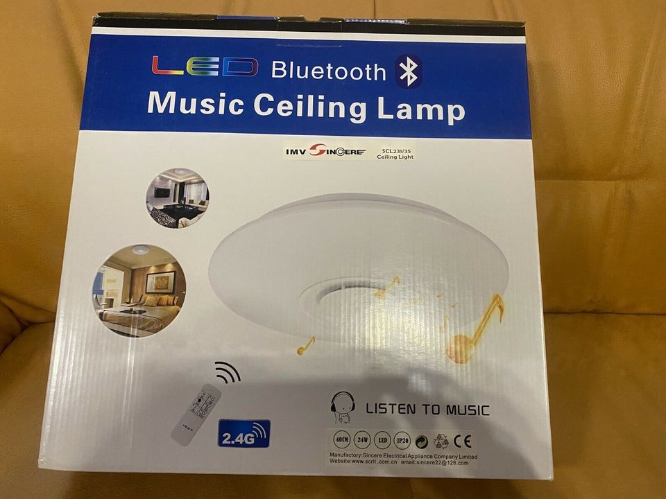 Deckenlampe Kinderzimmer LED mit Musik u. Bluetooth (40cm) NEU in Mannheim