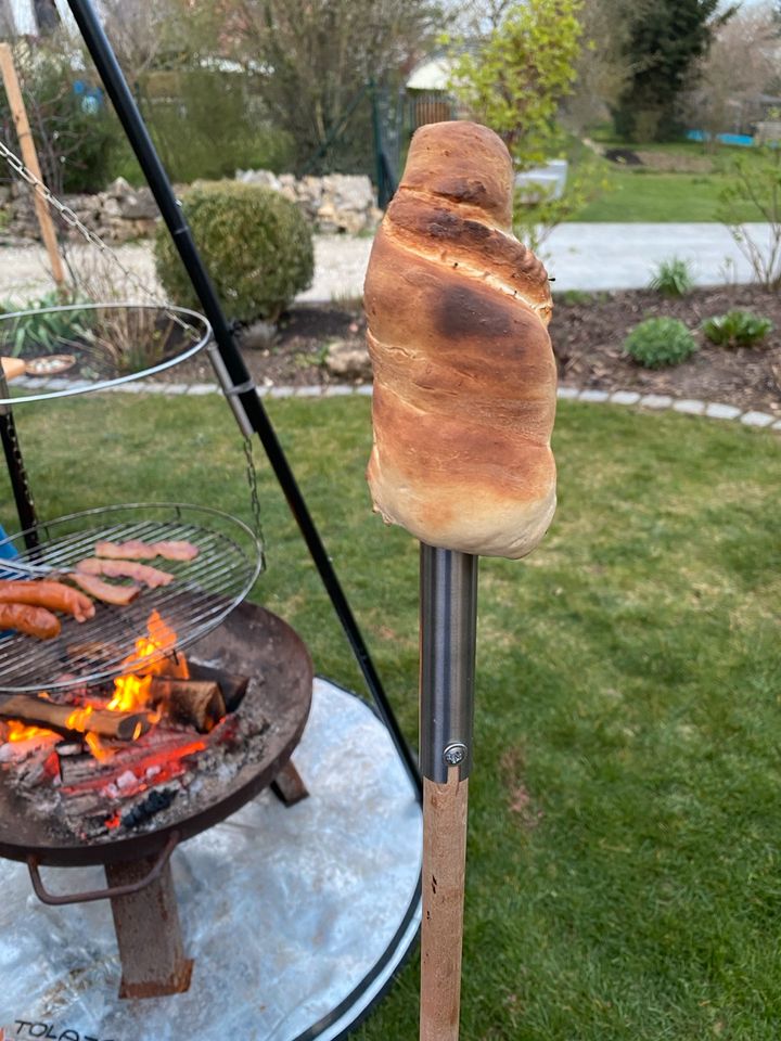 Stockbrot Stöcke Halter Spieß Feuerschale Camping Grill in Kirchheim am Ries