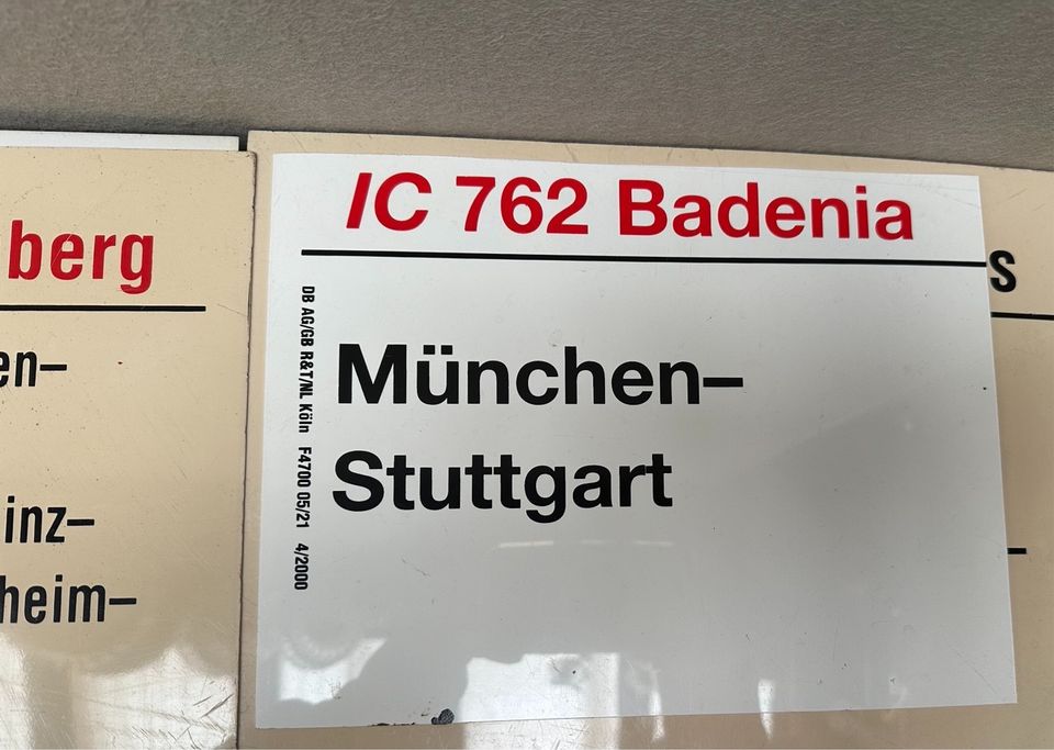 DB Eisenbahn Sammler Schild Hauptbahnhof Rarität B in Frankfurt am Main