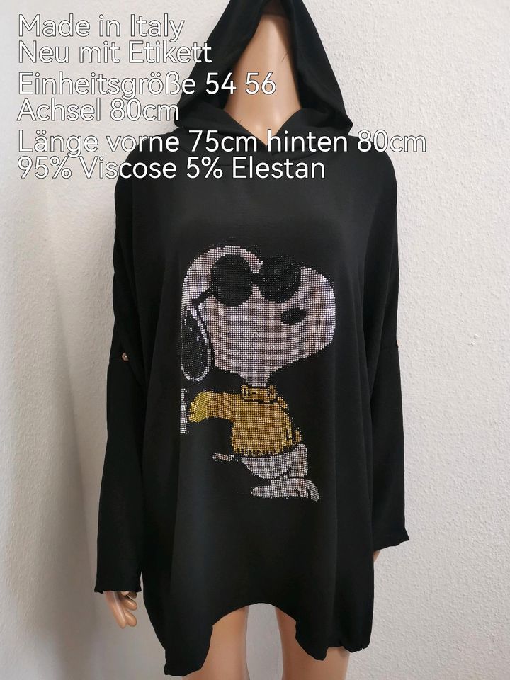 Snoopy Glitzer Bluse Größe 54 56 Einheitsgröße in Nettetal