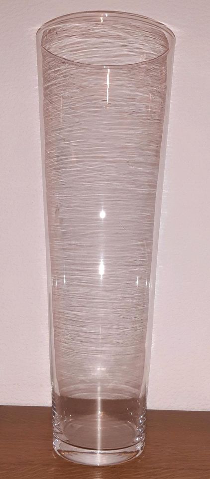 Glas Vase 50 cm hoch in Hünstetten