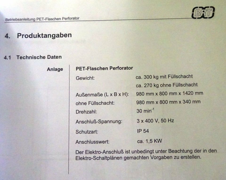 2 Stück PET-Flaschen-Perforatoren BRT PET-Perforator in Wurzen