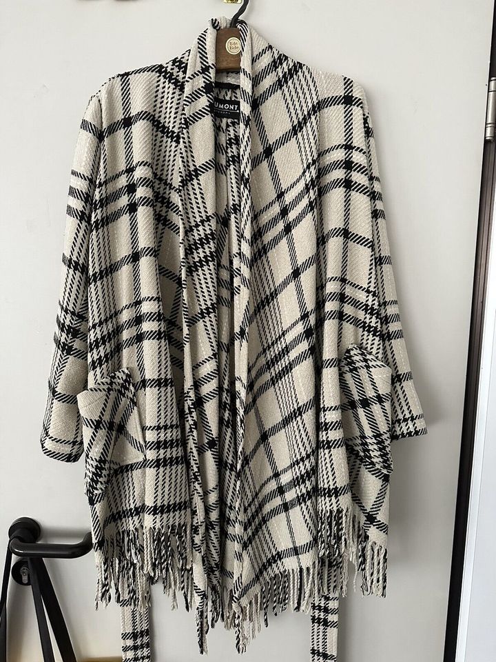 Beaumont Mantel Stola/ Cardigan Überwurf kariert Gr. M/L in Münnerstadt