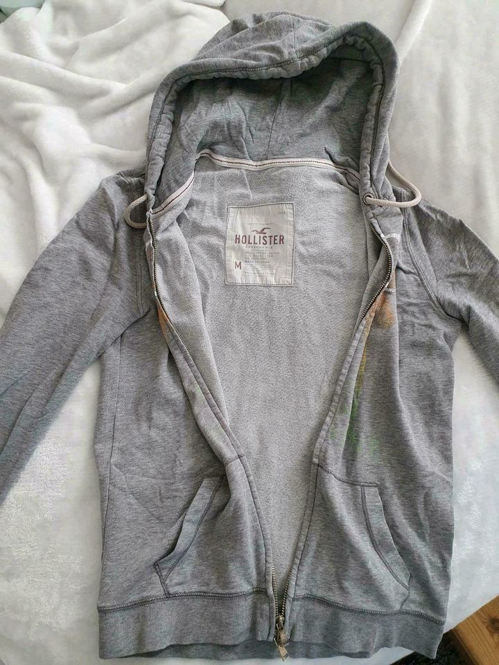 Hollister HCO Jacke Pullover Oberteil grau Hoodie in Stuttgart