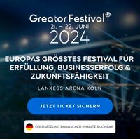 Greator Festival 2024 - Gold Oberrang Ticket Berlin - Tempelhof Vorschau