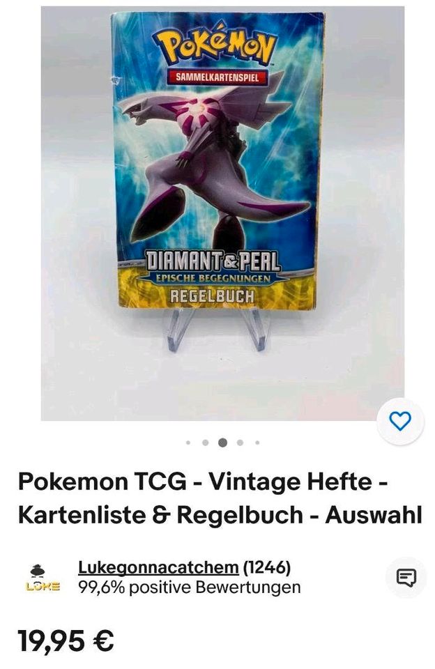 Pokemon Regelbuch 8 Stk in Niemetal