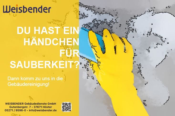 Reinigungskraft (m/w/d) für Willebadessen (Minijob = 538 €-Basis) in Willebadessen