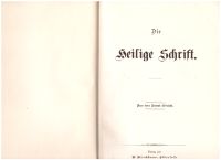 Die Bibel von 1907 Nordrhein-Westfalen - Dorsten Vorschau