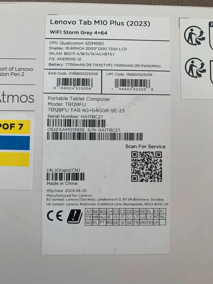 Lenovo M10 Plus 3rd Gen 64 GB in Duisburg