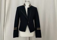 ❤️ Kurz-Jacke Military-/Marine-Look dunkelblau gold Gr.40 Eimsbüttel - Hamburg Rotherbaum Vorschau