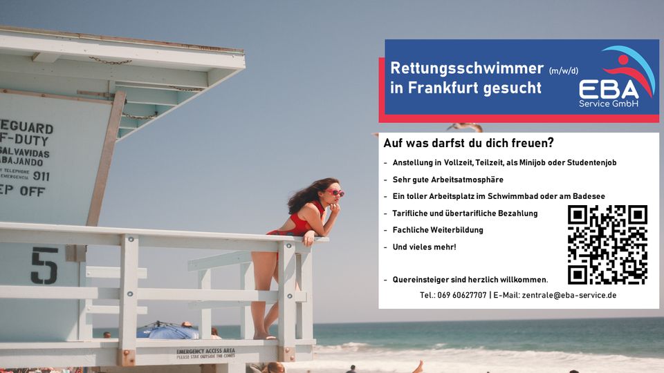 Rettungsschwimmer (m/w/d) in Frankfurt und Umgebung gesucht in Frankfurt am Main