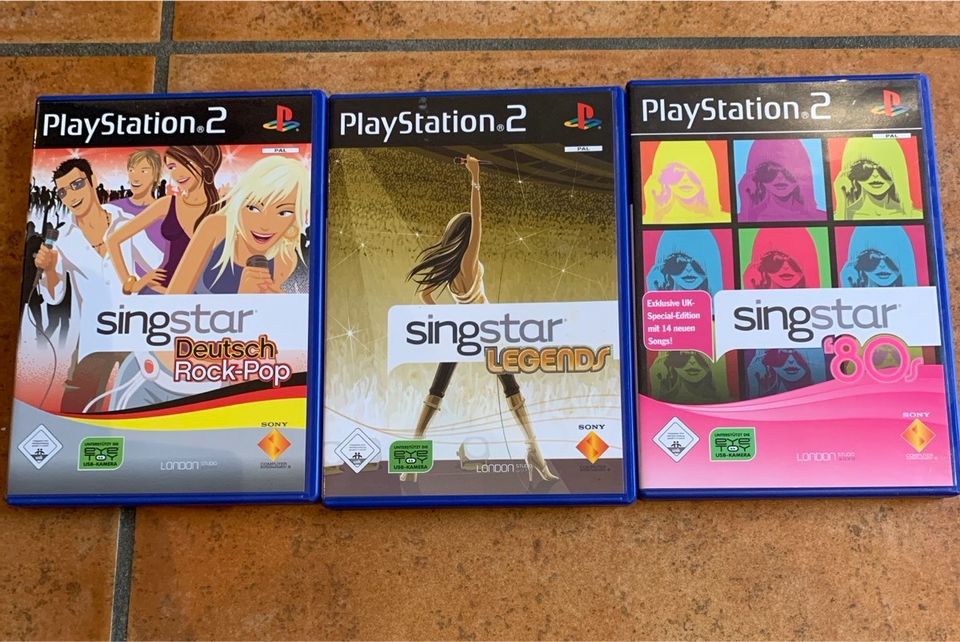Singstar Spiele-Set für PlayStation 2 in Kürten