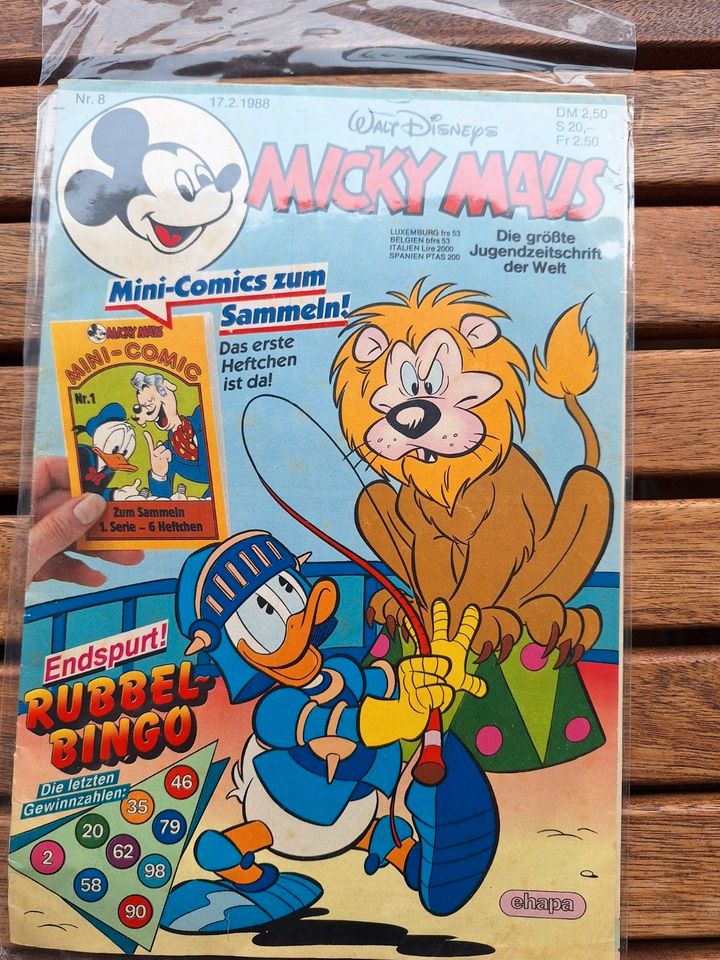 Comic Micky Maus Nr.8 17.2.1988 in Rodgau