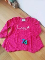 1,50€ Oberteil, Longsleeve 74 pink, Topomini, mit Schmetterlingen Hessen - Kronberg im Taunus Vorschau