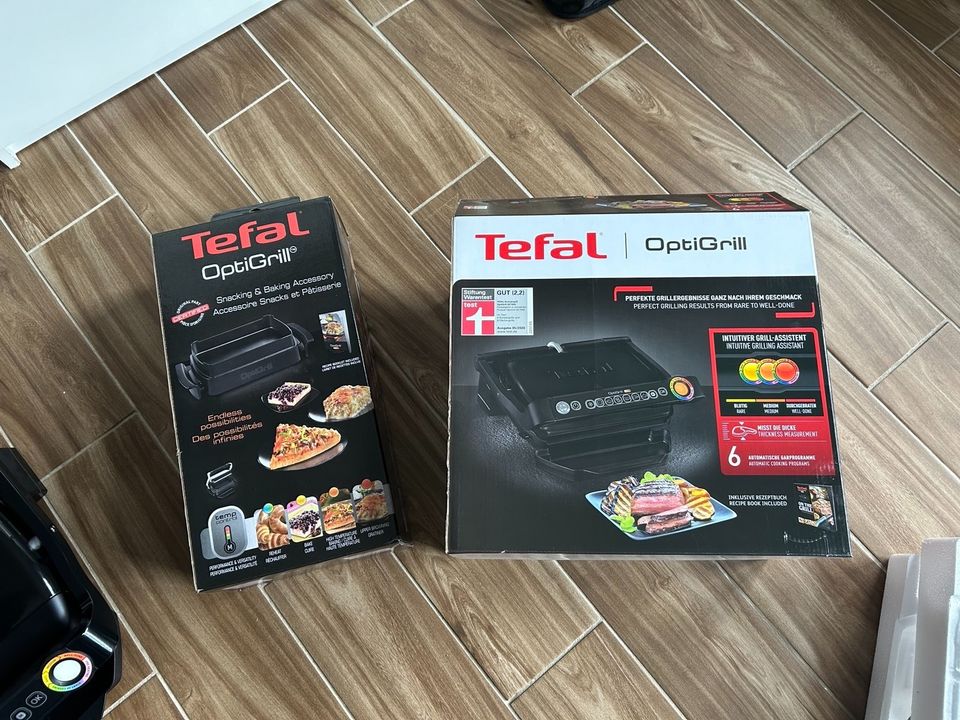 TEFAL Optigrill + Backschale + Garantier in Wittenberge