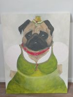 Mops Leinwand Bild Gabriele Meyer 100x80 cm Nordrhein-Westfalen - Marsberg Vorschau