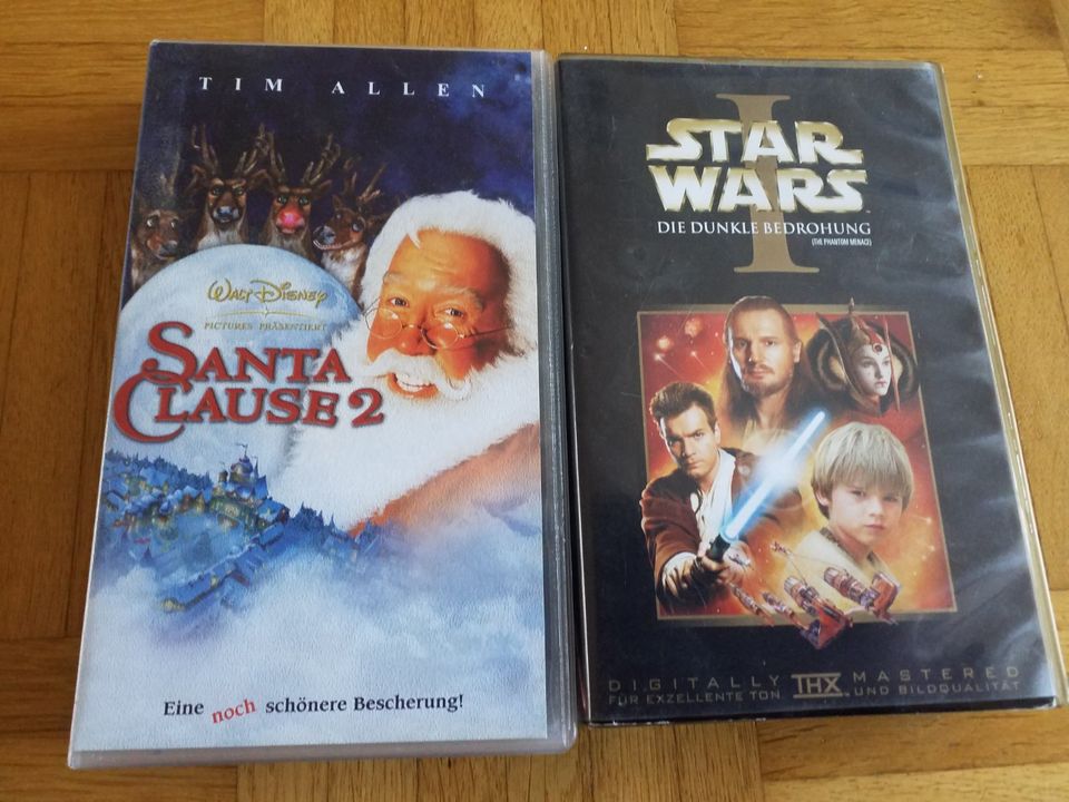 Santa Claus 2  &  Star Wars 1 - VHS Cassetten in Herford