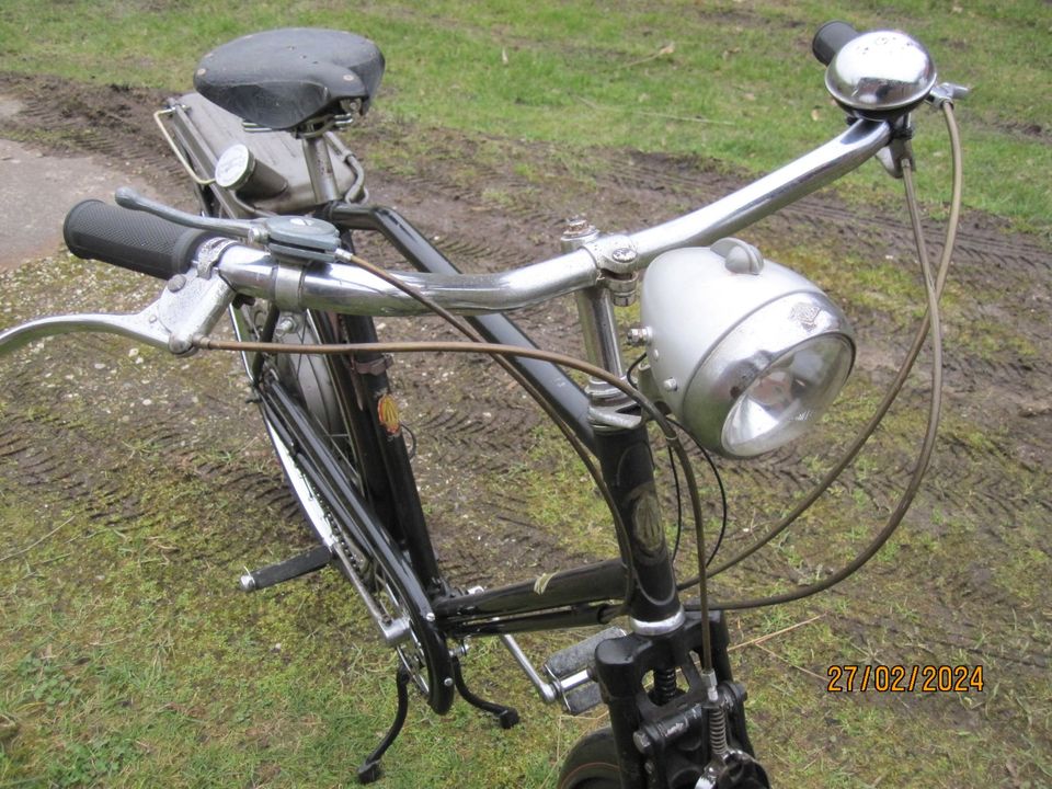 BSA Winged Wheel Fahrrad Hilfsmotor Moped Motor cyclemaster in Haselünne