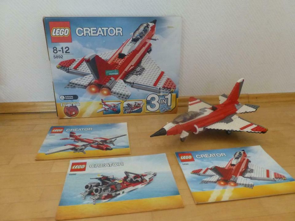 LEGO creator 3in1 5892, Düsen-Jet, Schiff, Propellerflugzeug, in Bodnegg