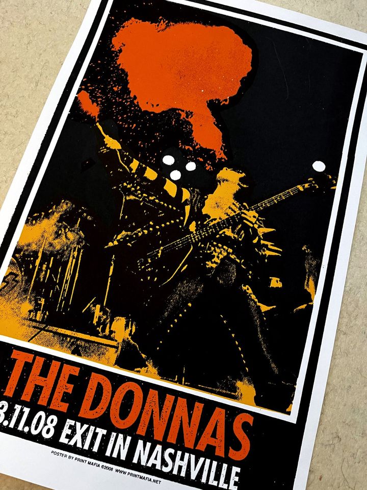 The Donnas - Poster Silkscreen - Exit in Nashville 2008 in Dietzenbach