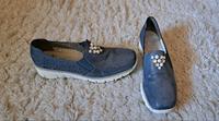 Damen Slipper Rieker 38 blau Bayern - Piding Vorschau
