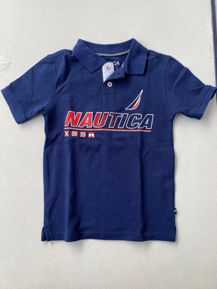 Poloshirt Nautica Gr. 110 dunkelblau in Waldbüttelbrunn