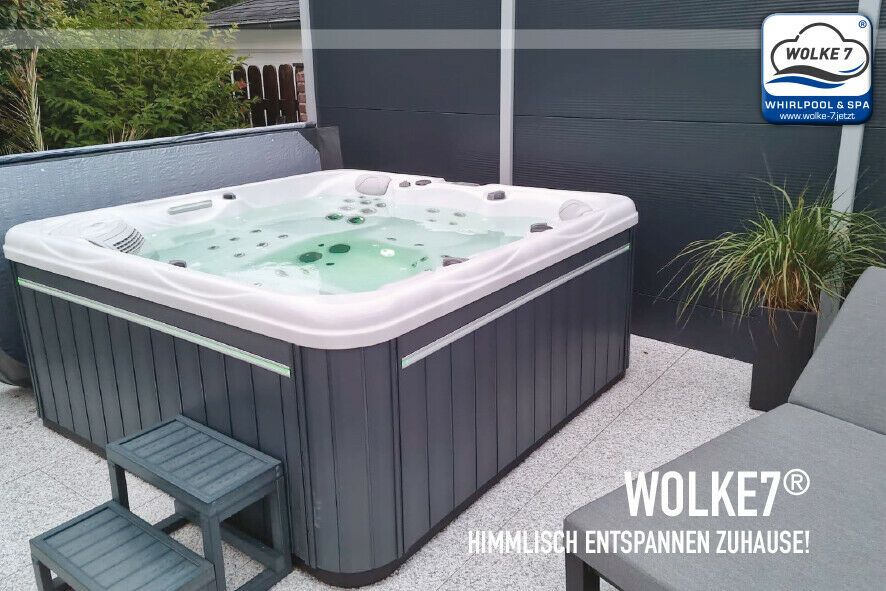 WOLKE7® Premium Outdoor Whirlpool Jacuzzi Spa 4 Personen in Rheine