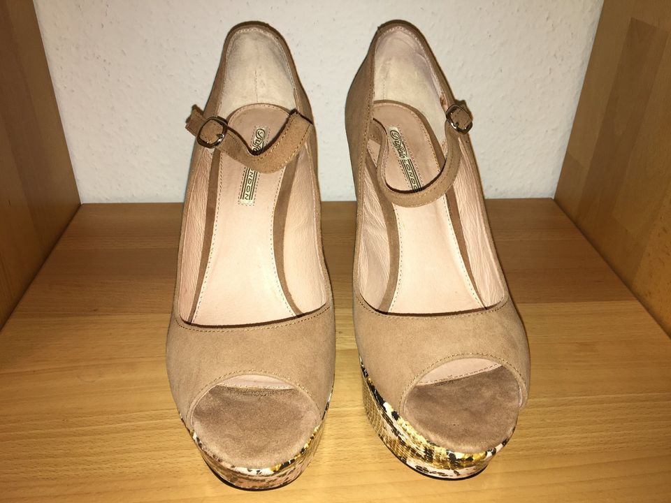 Buffalo London Plateau Sandalette Größe 42 Braun Snake NEU in Rosenheim