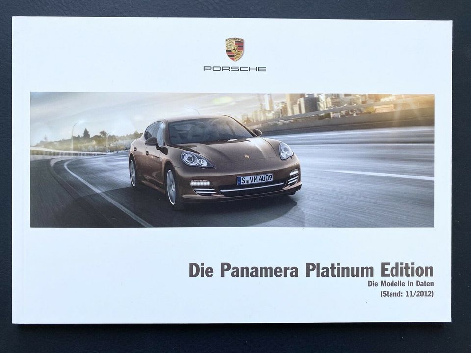 Porsche Panamera Platinum Edition Prospekt Buch Broschüre 970 in Seelze