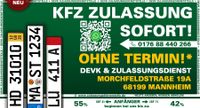 KFZ Zulassungsdienst / Schilderservice / Autoschilder /Heidelberg Baden-Württemberg - Mannheim Vorschau