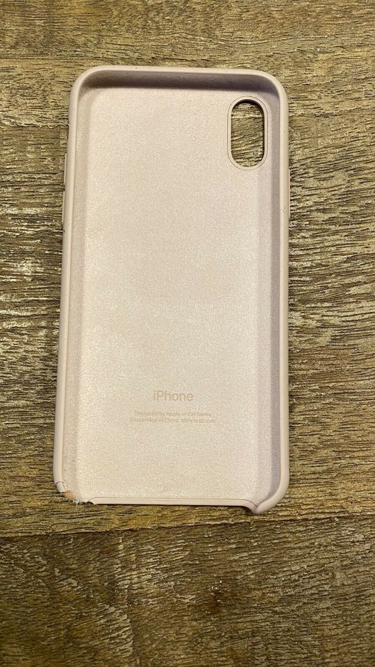 Apple iPhone X S Silikon Case Rose in Sachsenhagen