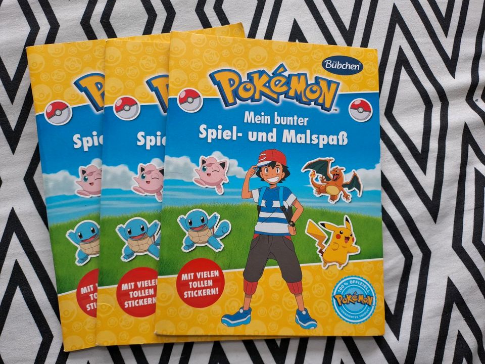 Pokemon Spiel- und Malbuch mit Stickern in Lünen