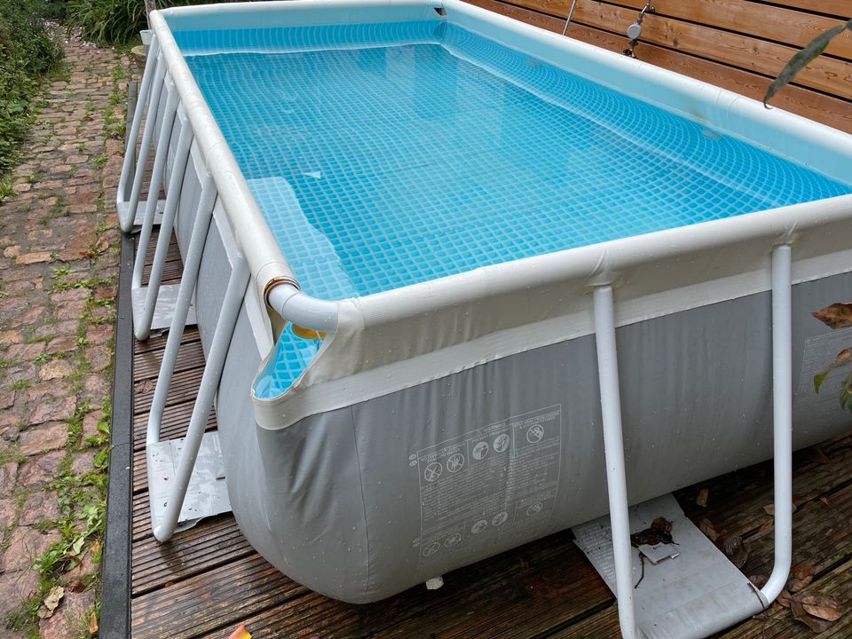 Intex Pool 300x175x80 inkl. Sandfilteranlage, Salzanlage, Heizung in Uelversheim