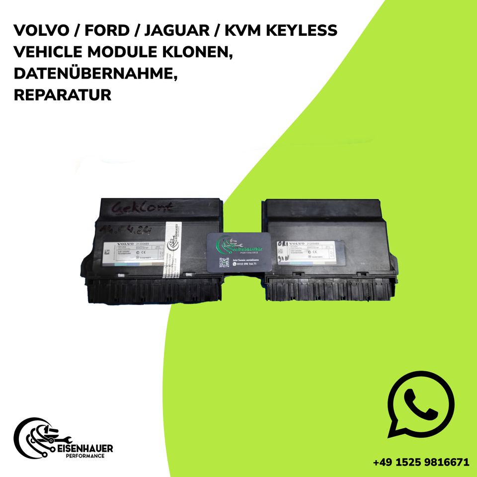 VOLVO / FORD / JAGUAR / KVM Keyless Vehicle Module Klonen, Datenübernahme, Reparatur in Ronnenberg