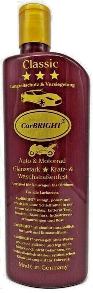 3 Flaschen CarBRIGHT Autopolitur Classic Politur Lackreiniger in Frechen