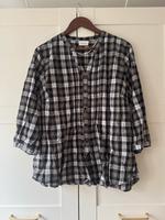 Canda Bluse 7/8 schwarz grau weiß kariert 50 Nordrhein-Westfalen - Lindlar Vorschau