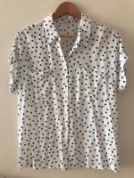 Bluse Reserved NEU Gr.40 weiß mit Polkadots Sachsen-Anhalt - Halle Vorschau