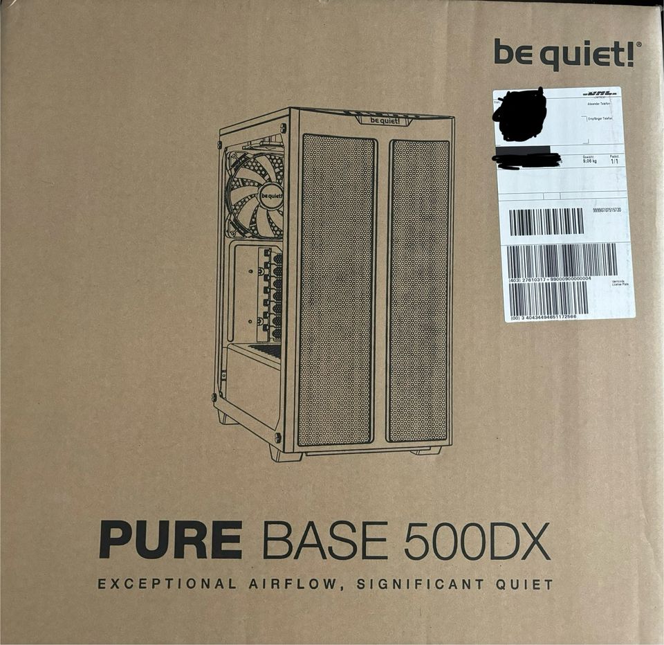 be quiet! Pure Base 500 White | glass side panel | Desktop case in Berlin