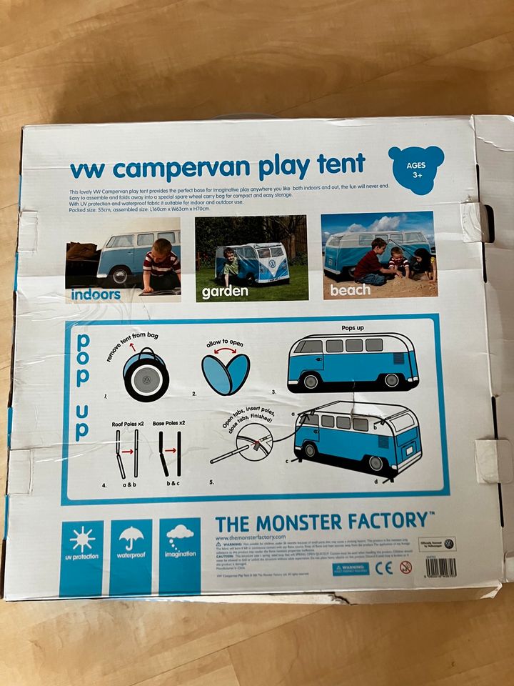 VW Collection Spielzelt Bully T1 Pop-Up Kinder Bus in Grafrath