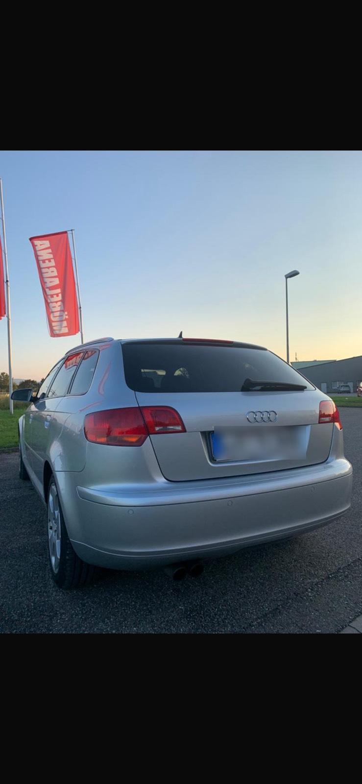 Abbildung des Autos Audi A3 8P mit wenig Kil…