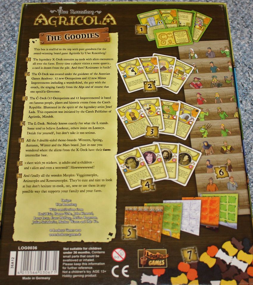 Brettspiel-Erweiterung: Agricola - The Goodies (Holzressourcen) in Wunstorf