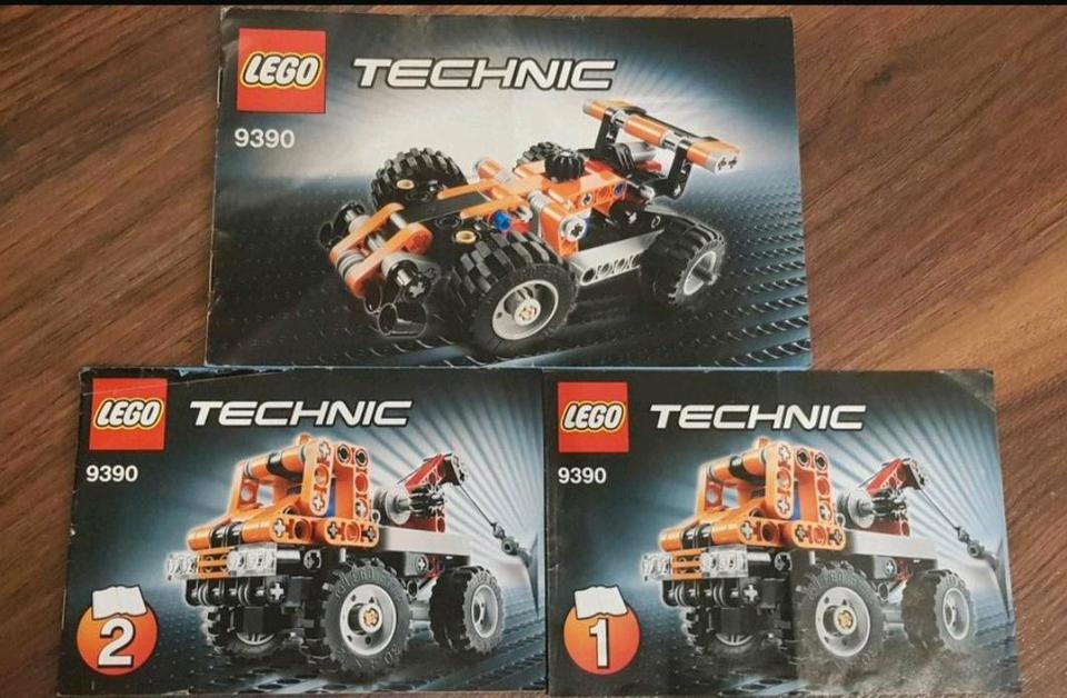 *KOMPLETT* Lego 9390 Technik/ 2 in 1 Abschlepptruck + Rennwagen in Erlangen