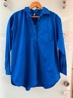 Hemdbluse in oversize Form mit Etikett Azurblau 42/44 Schleswig-Holstein - Eckernförde Vorschau